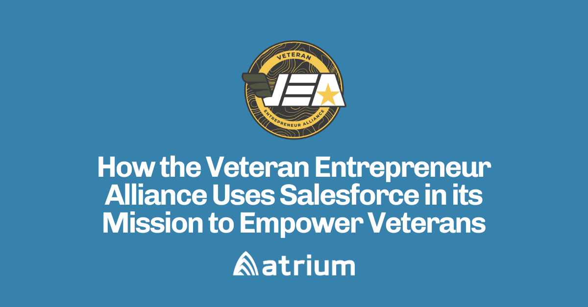 Veteran Entrepreneur Alliance - Atrium customer story
