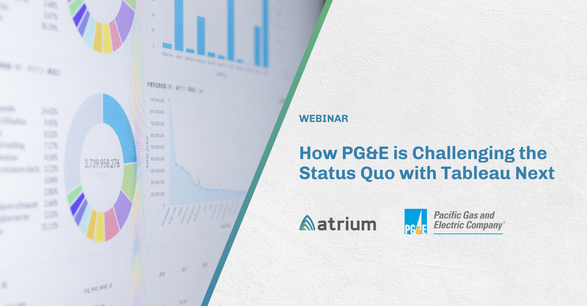 PG&E Tableau Next Webinar